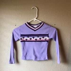Vintage 90’s In Design Purple Long Sleeve Top 4/5